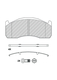 BRAKE LINING SET TRAILING AXLE   VOLVO FH-FM